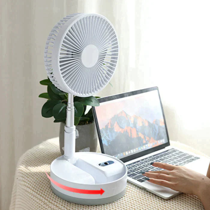 Ventilador Portátil Recarregável com Fluxo de Ar Turbo