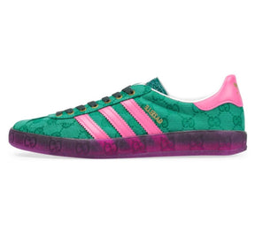 Gucci x adidas Gazelle Green Pink Strata