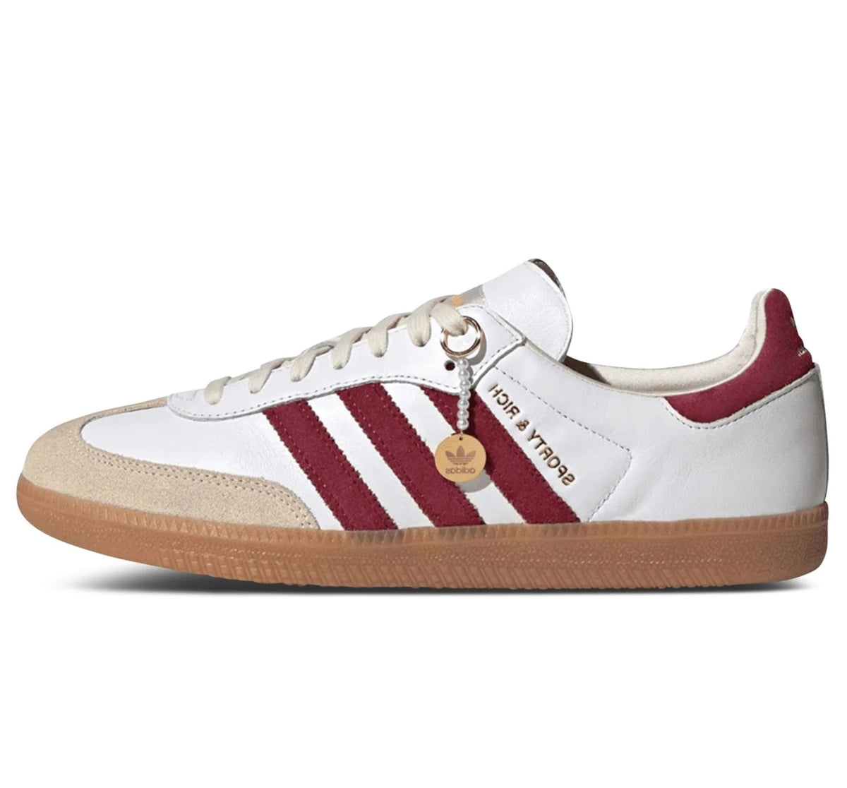 Samba OG "Sporty & Rich - White Core Burgundy"