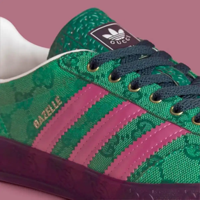 Gucci x adidas Gazelle Green Pink Strata